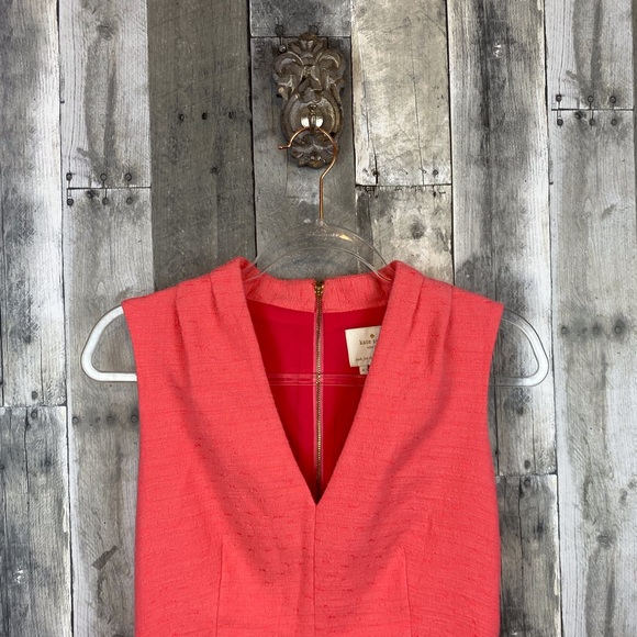 KATE SPADE Gwendolyn Dress Havana Super Coral Size 6 - Picture 2 of 13